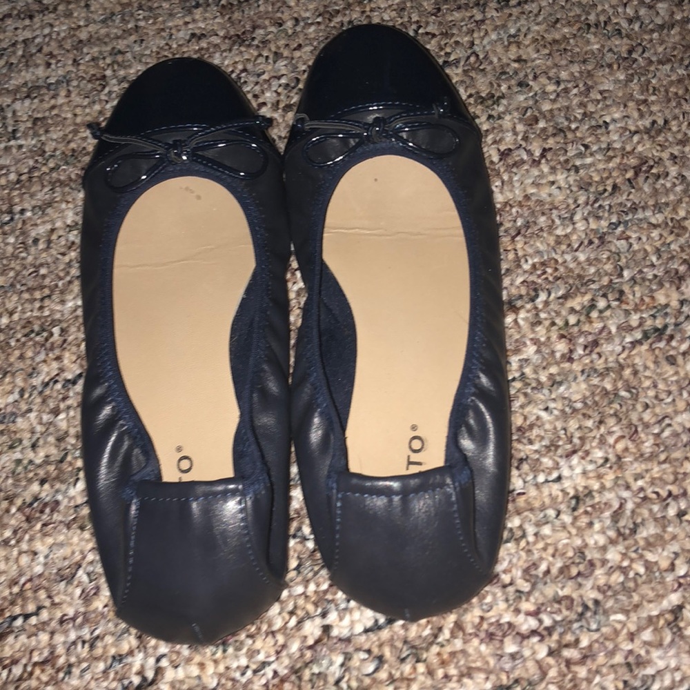Navy Blue flat dress shoes